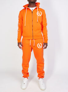 Sweatsuit - Star Set - Orange - LLSET109