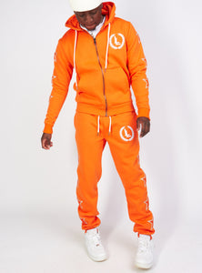 Sweatsuit - Star Set - Orange - LLSET109