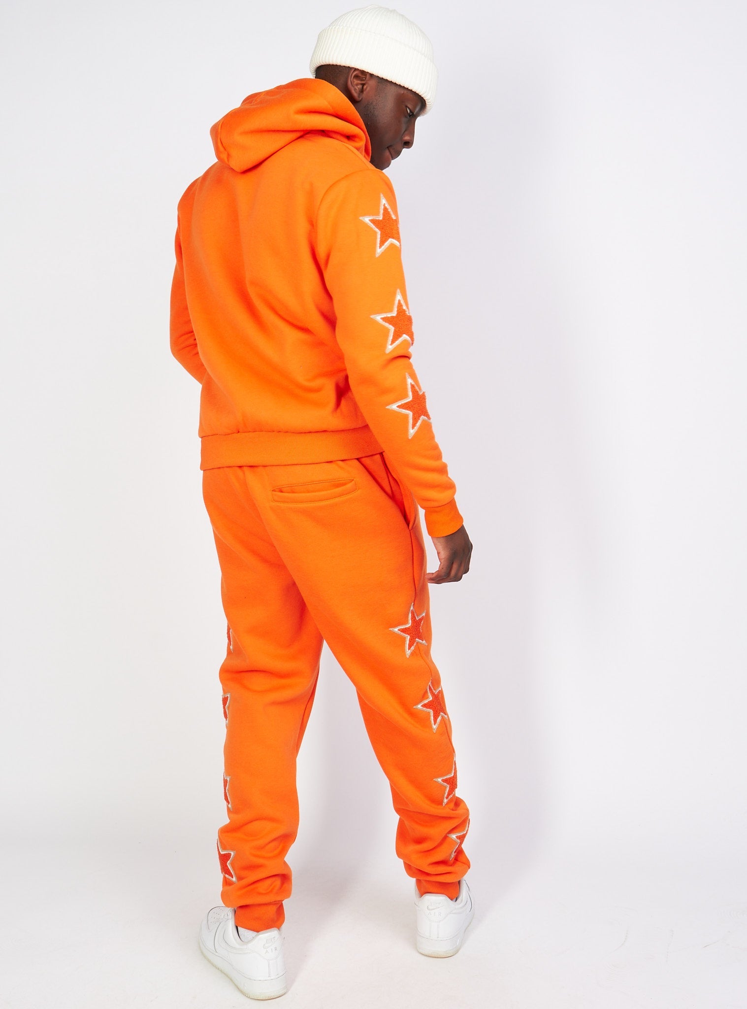 Sweatsuit - Star Set - Orange - LLSET109