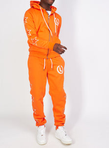 Sweatsuit - Star Set - Orange - LLSET109