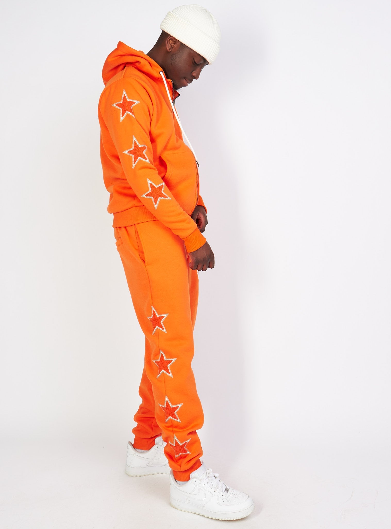 Sweatsuit - Star Set - Orange - LLSET109