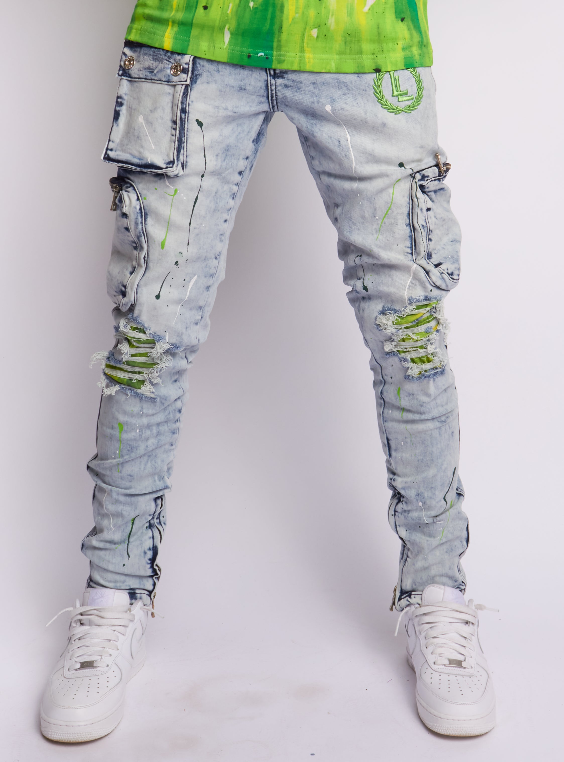 Locked & Loaded Jeans - Page - Medium Blue Wash - 502