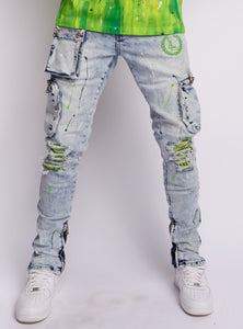 Locked & Loaded Jeans - Page - Medium Blue Wash - 502