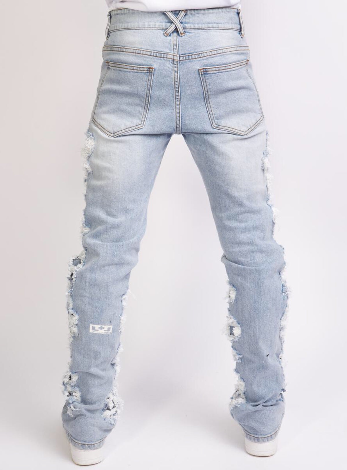 Locked & Loaded Jeans - Beckman - Stacked - Ultra Distressed - Blue Wash - 502