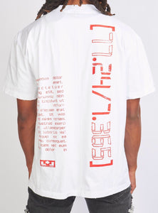 Locked & Loaded T-Shirt - Beckman - Oversized - White And Red - 104