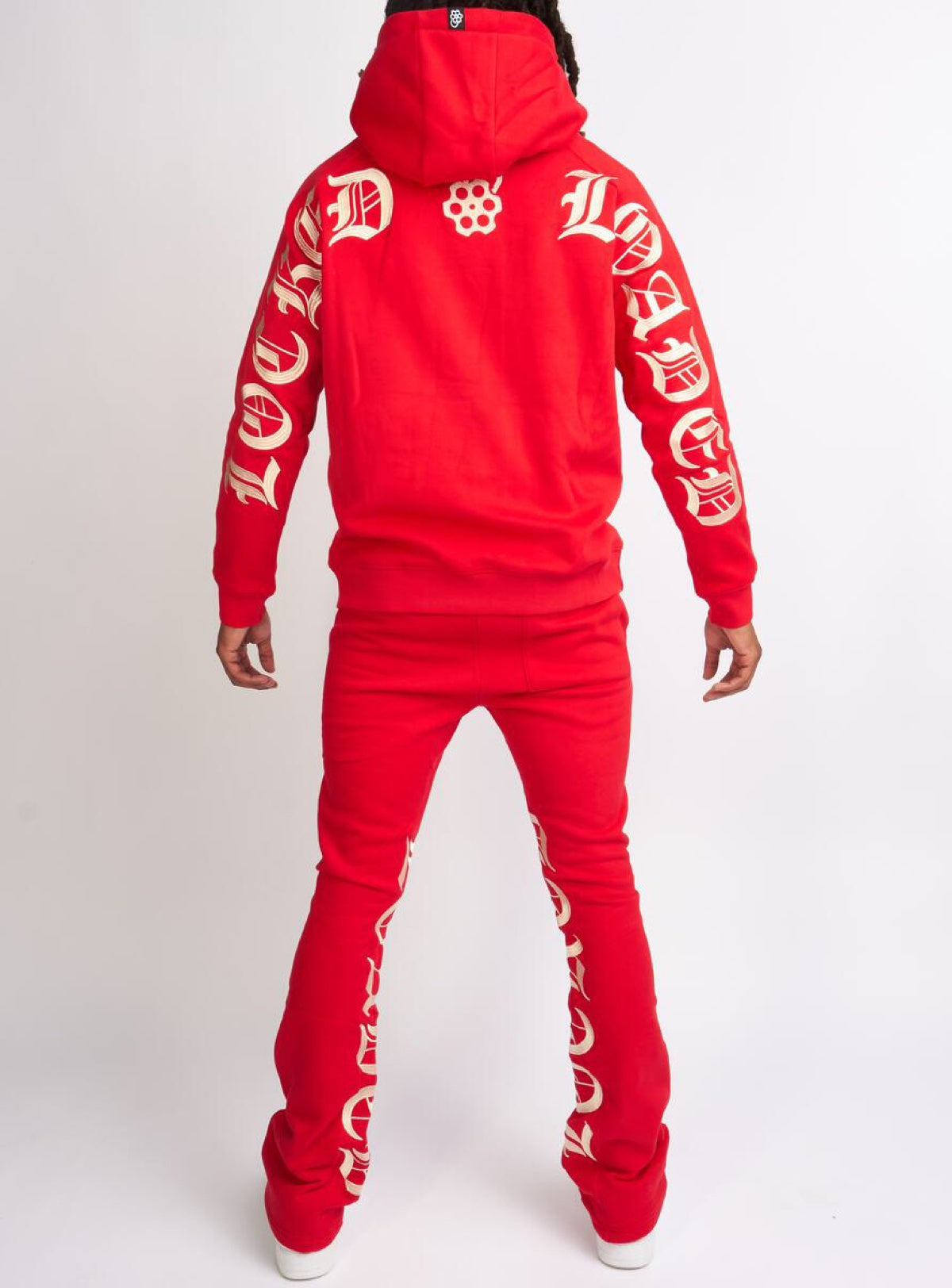 Locked & Loaded Sweatsuit - Chamber - Red And Cream - 351