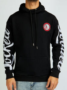 Hoodie - Chain Stitch - Black and White - LLHCHS1025502