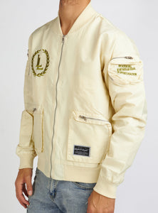 Jacket - Bomber - Tan and Olive - LLJKT092402