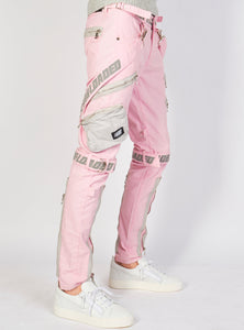 Jeans - Straps & Stones - Light Pink and Reflective - LLTP105