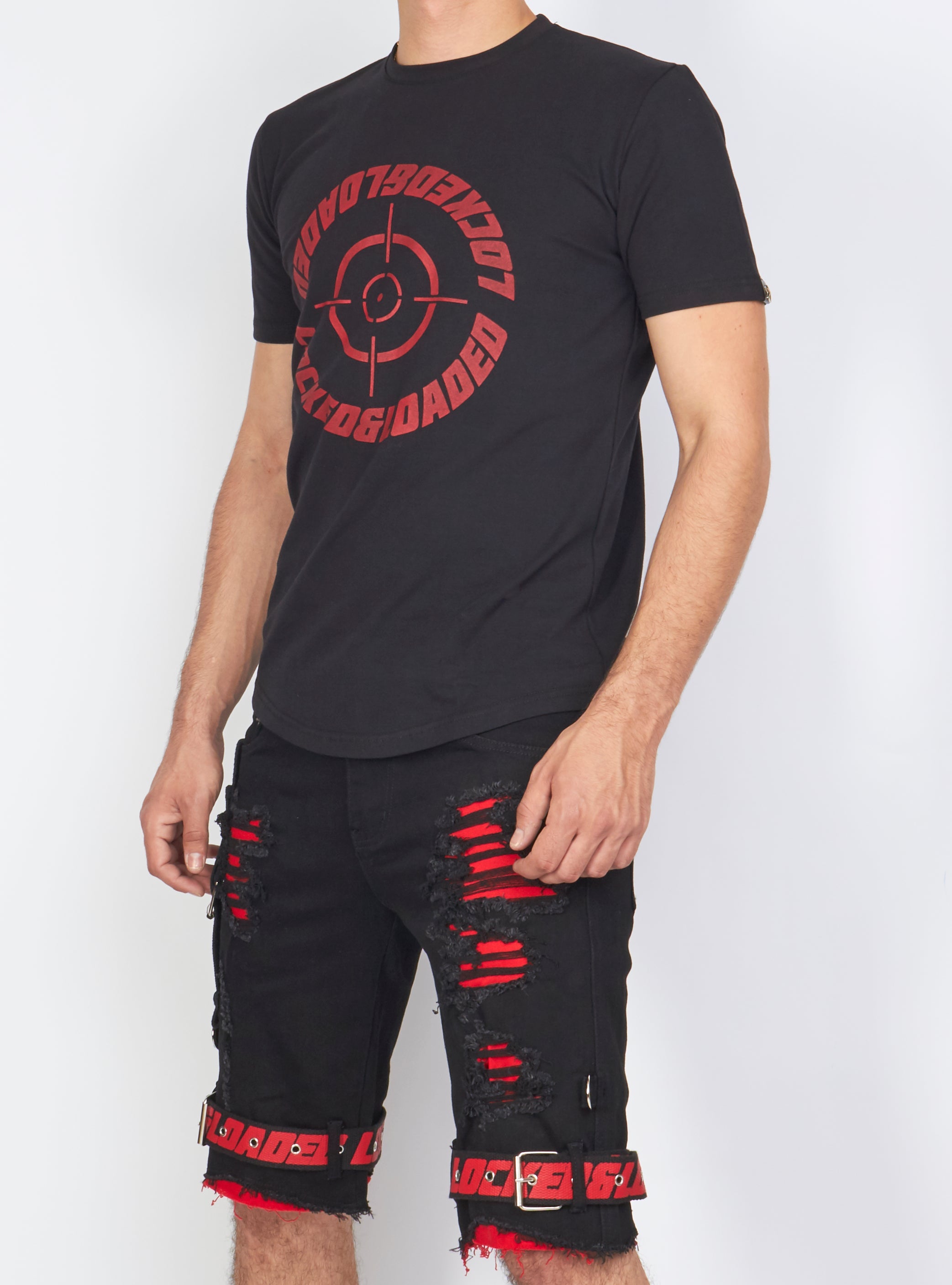 Locked & Loaded T-Shirt - Target - Black And Red