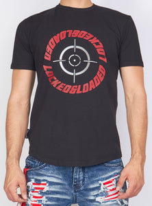 Locked & Loaded T-Shirt - Target - Black And Red