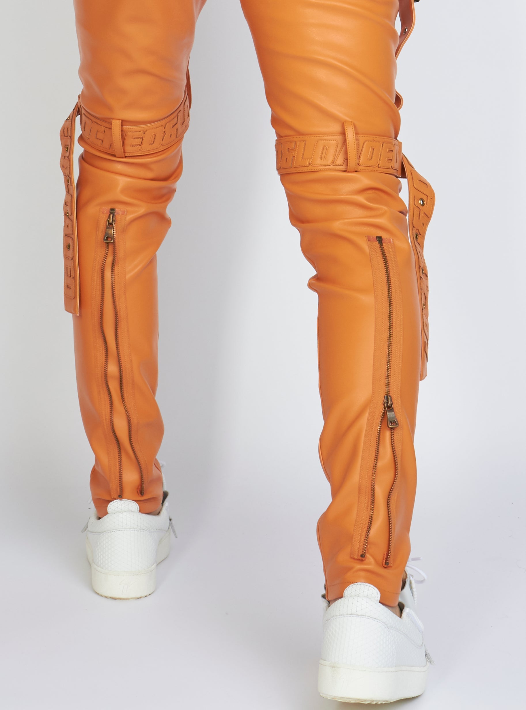 Jeans - Leather - Burnt Orange - LLPU1025105