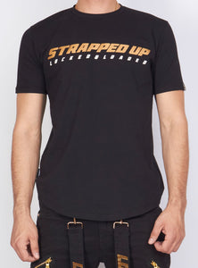 Locked & Loaded T-Shirt - Strapped Up - Black And Gold