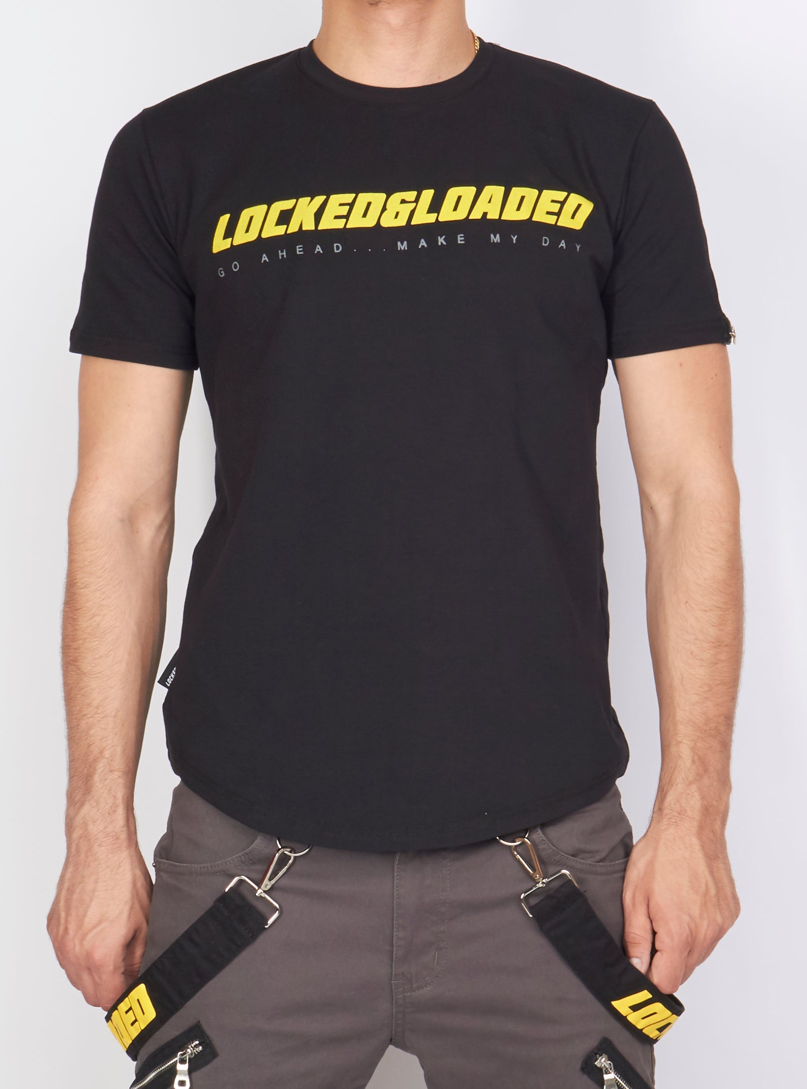 Locked & Loaded T-Shirt - L&L - Black And Yellow