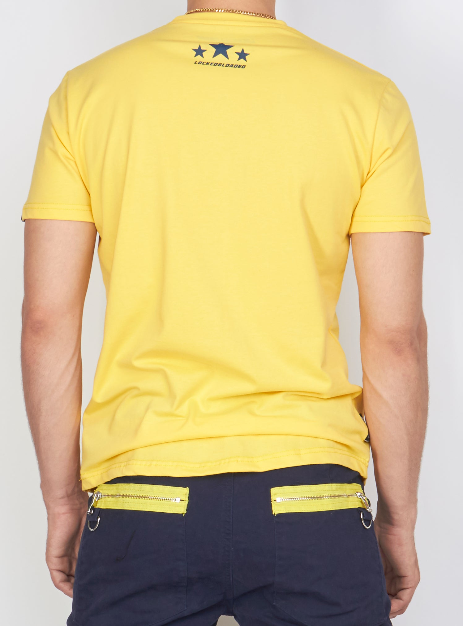 Locked & Loaded T-Shirt - L&L - Yellow And Navy