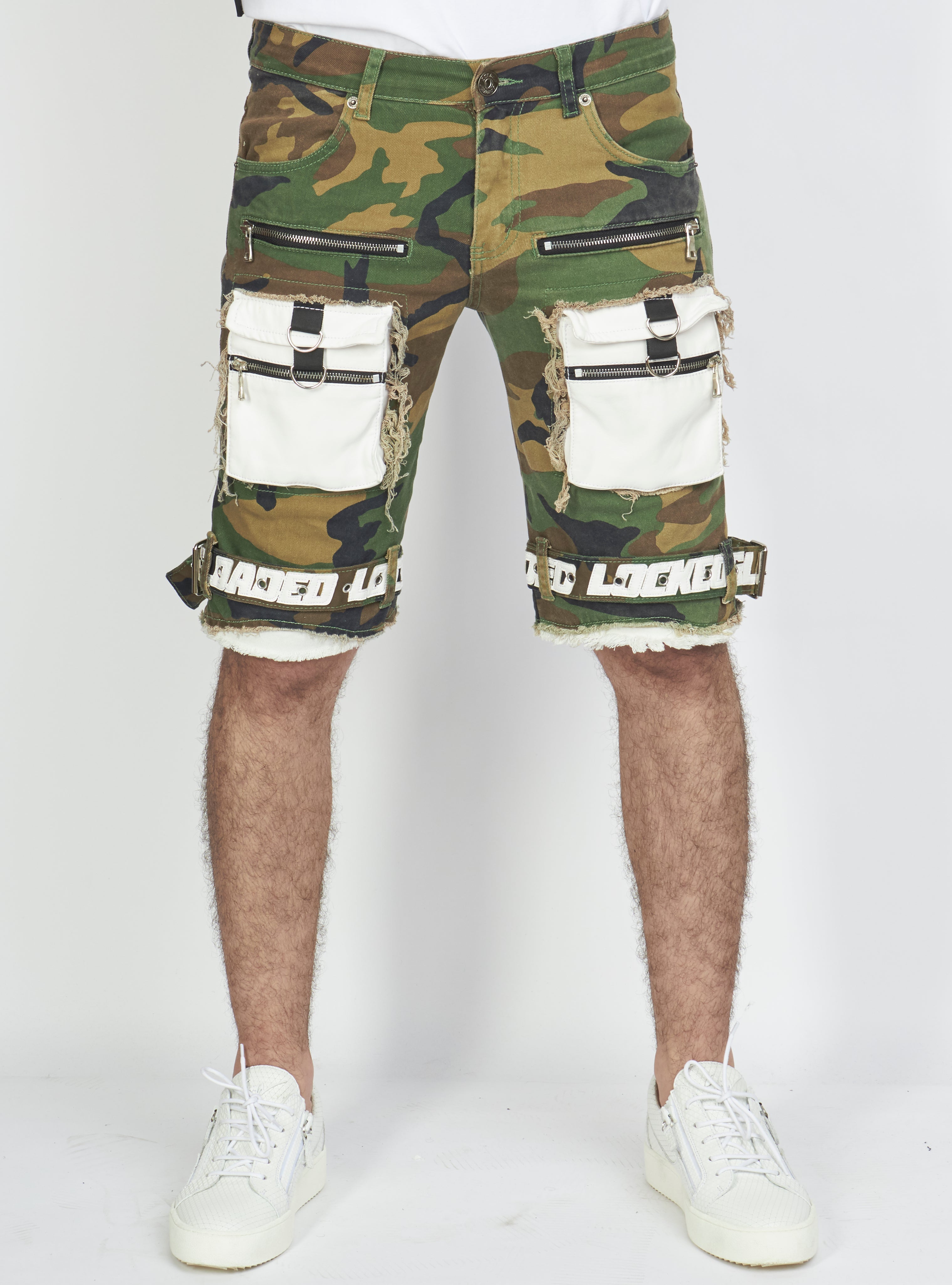 Shorts - Strapped Denim - Camo - LLTS421105