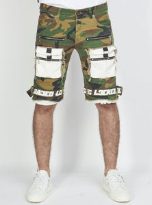 Shorts - Strapped Denim - Camo - LLTS421105