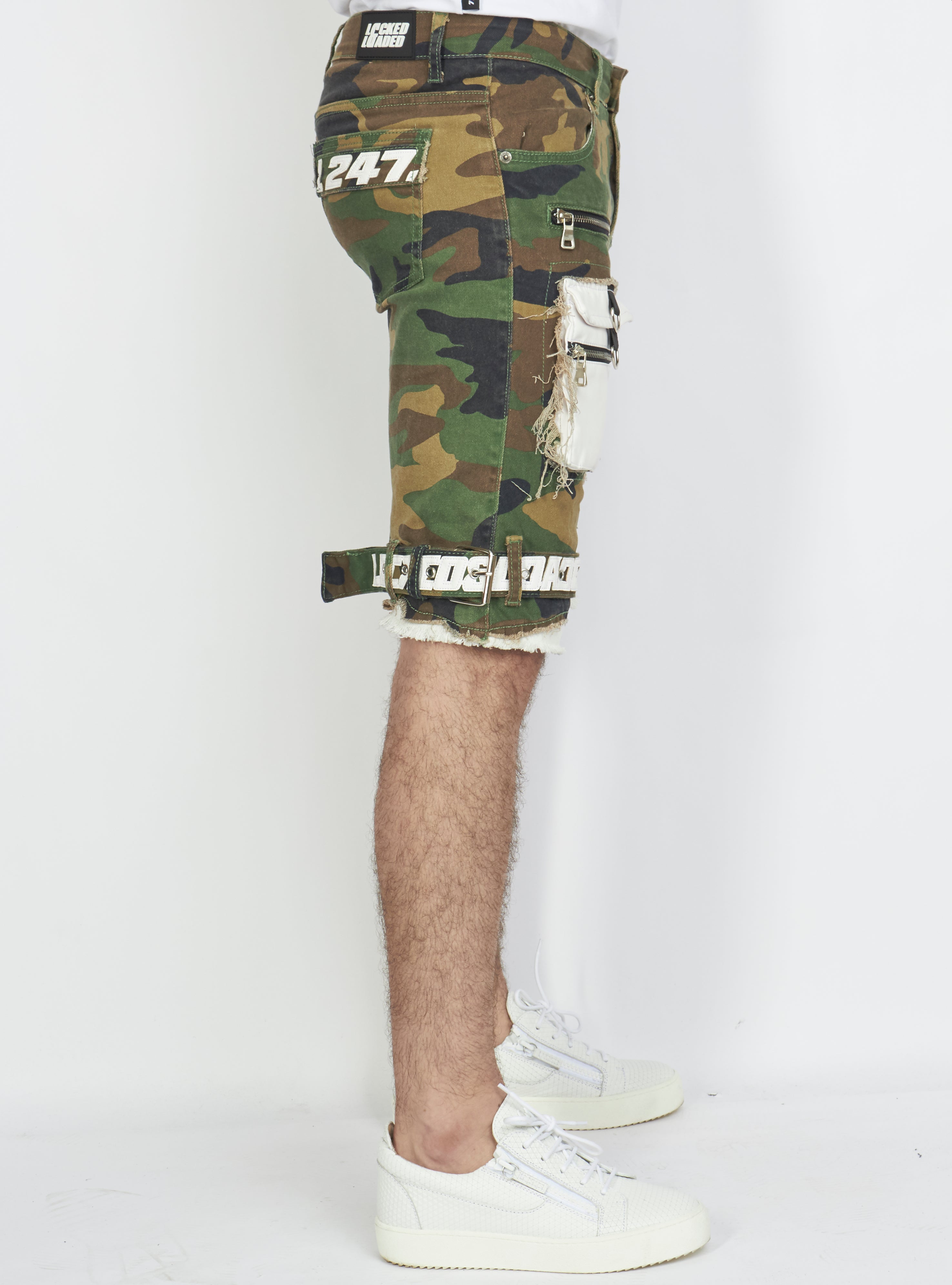 Shorts - Strapped Denim - Camo - LLTS421105