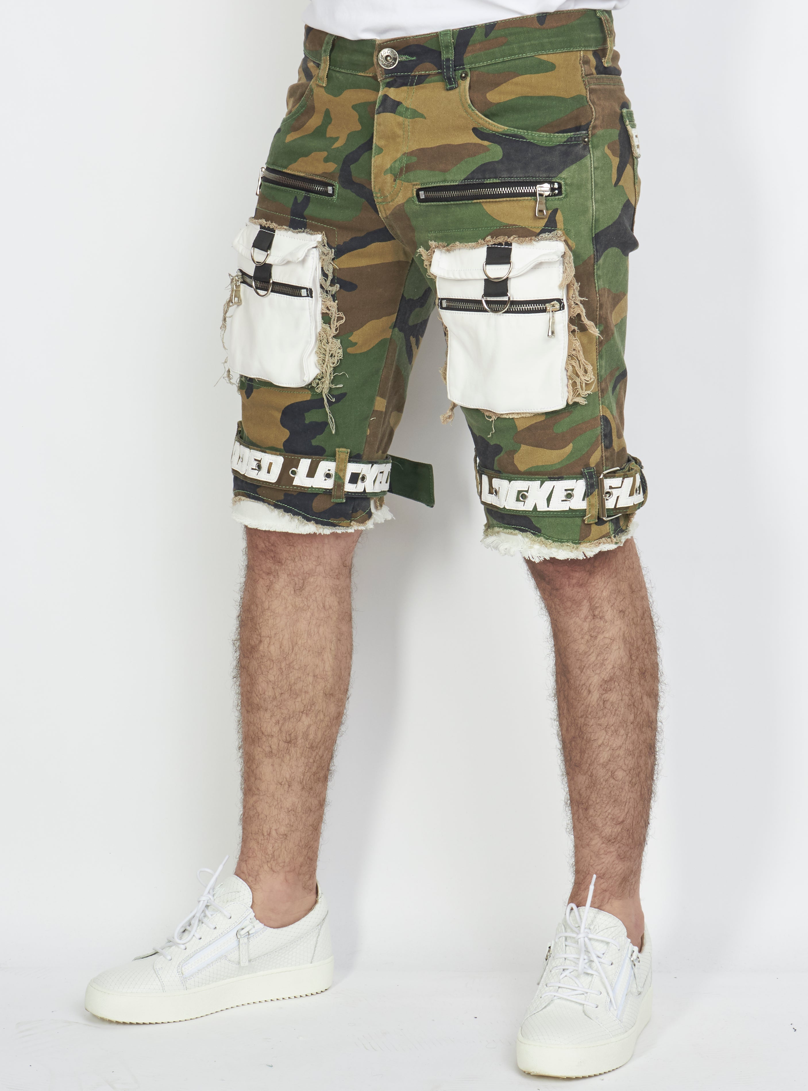 Shorts - Strapped Denim - Camo - LLTS421105