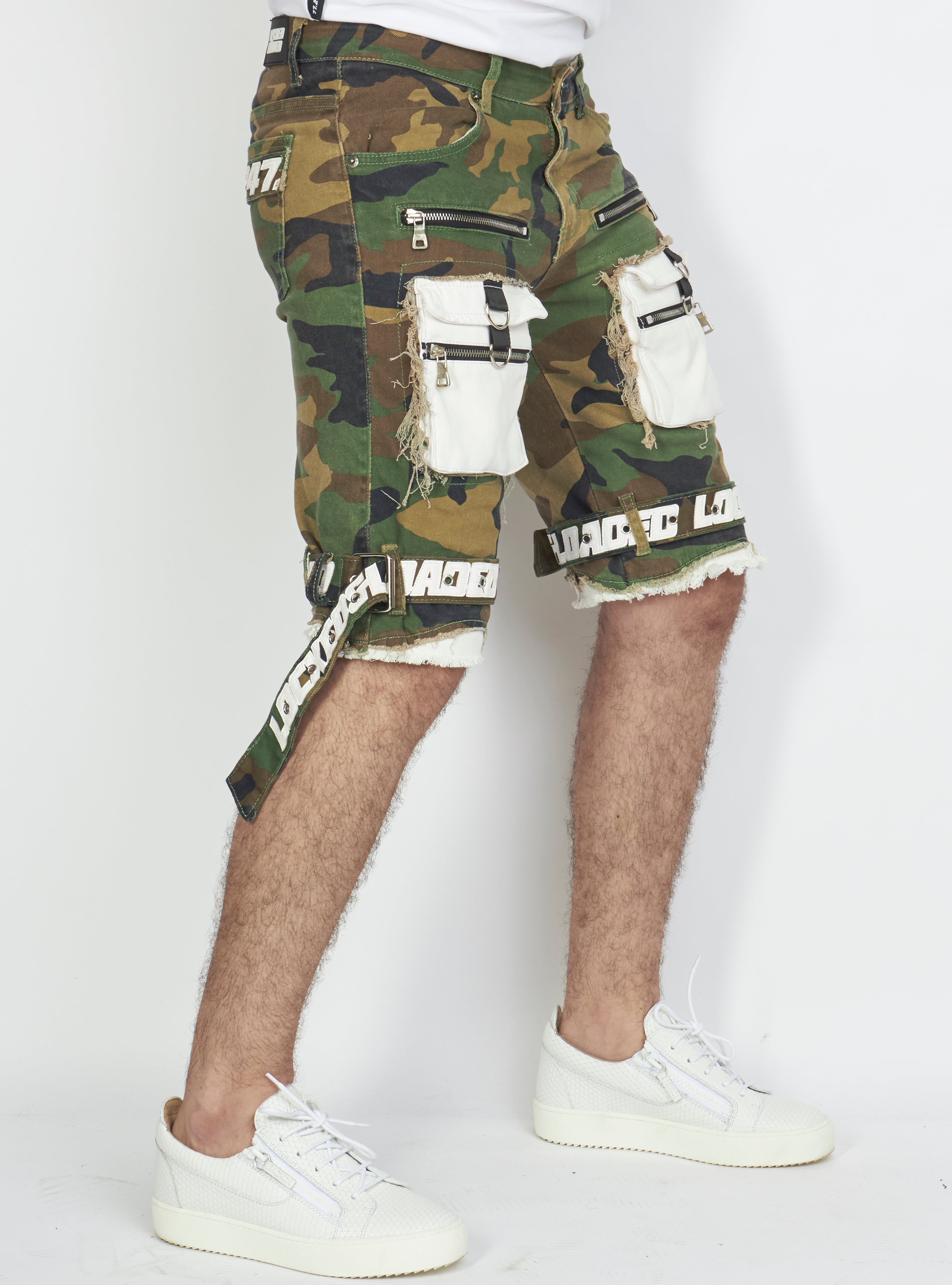 Shorts - Strapped Denim - Camo - LLTS421105