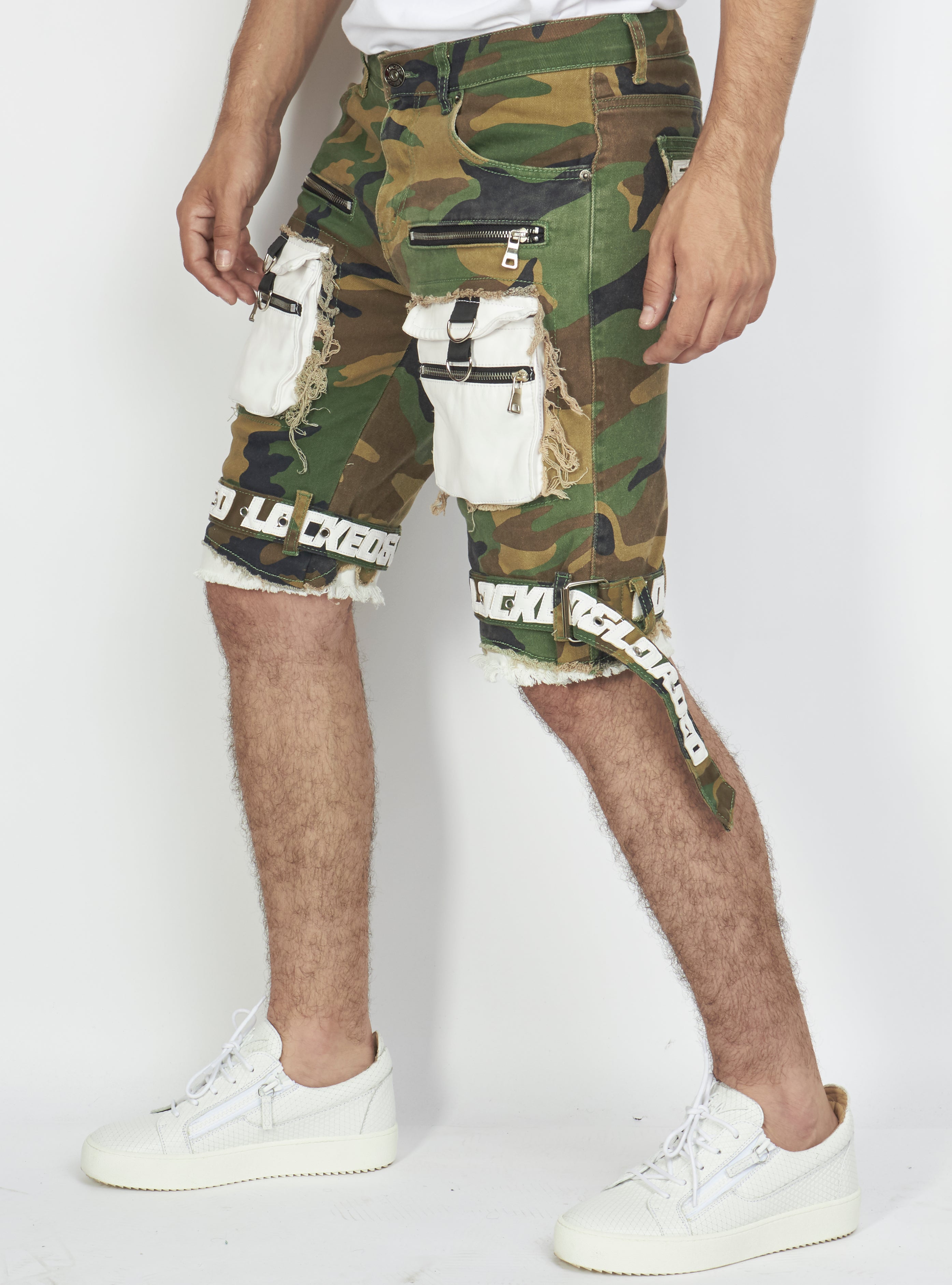 Shorts - Strapped Denim - Camo - LLTS421105