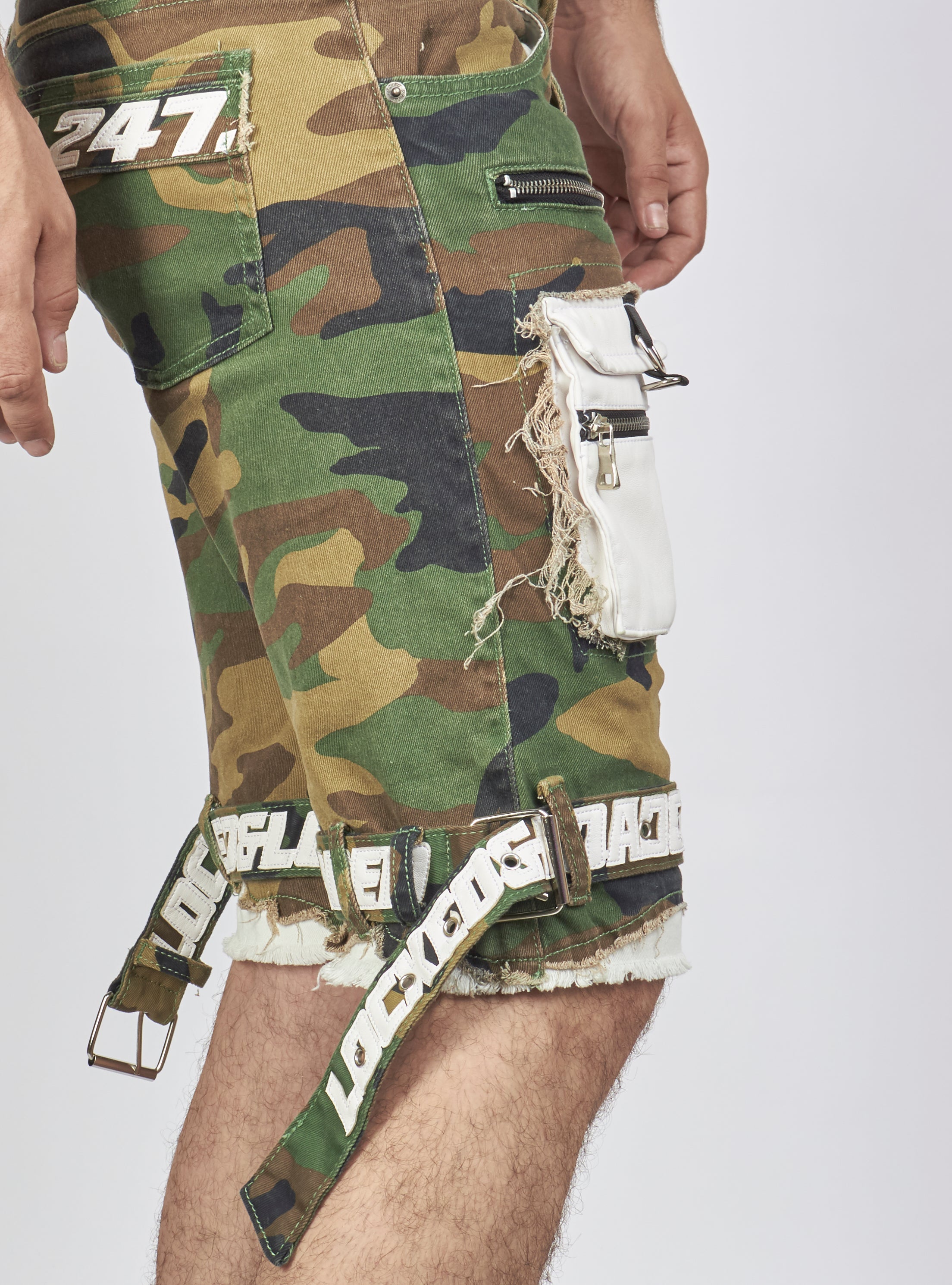 Shorts - Strapped Denim - Camo - LLTS421105