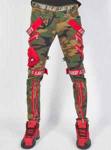 Jeans - Straps & Stones - Camo, Red, and Reflective - LLTP103