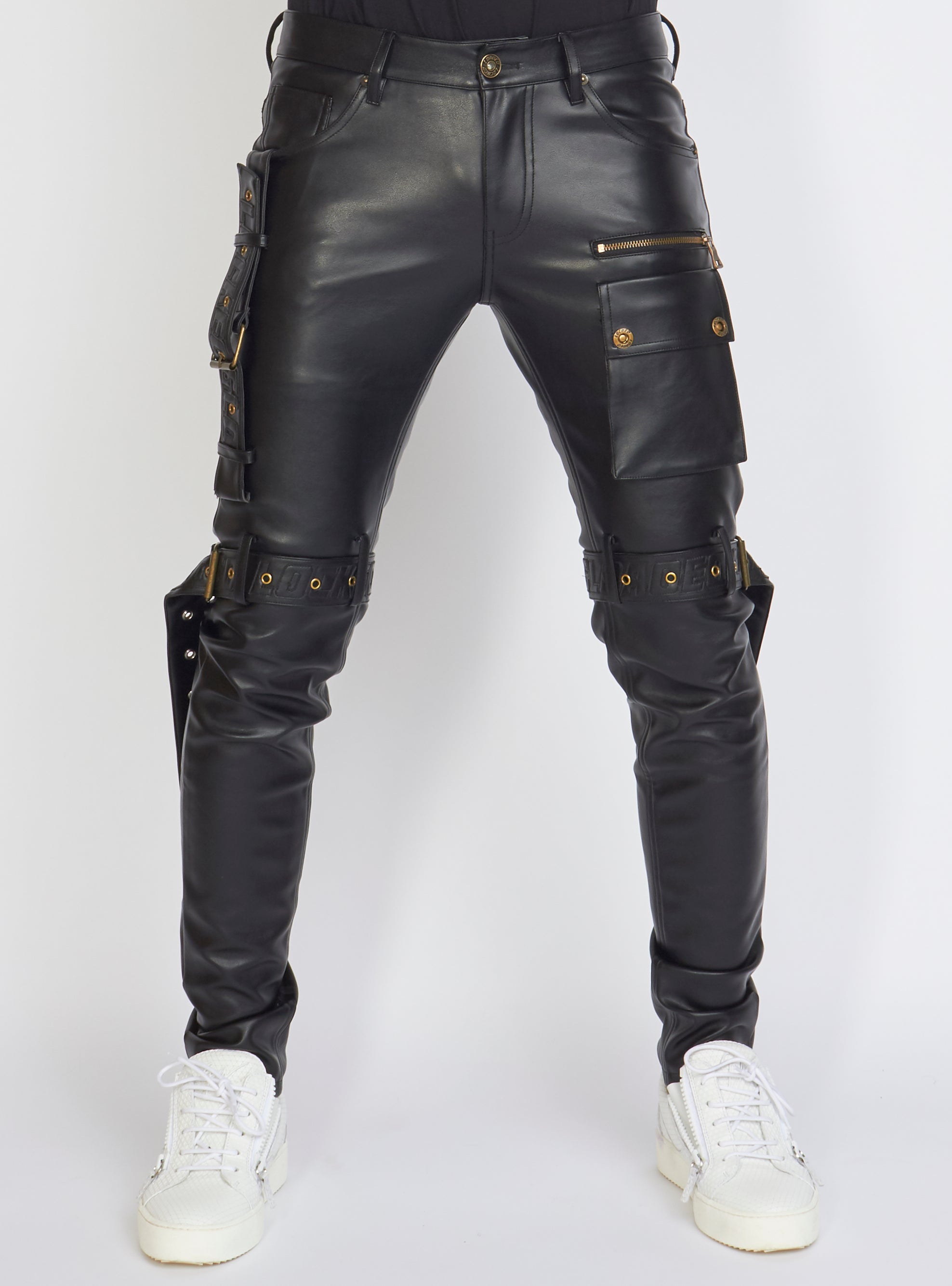 Jeans - Leather - Black - LLPU1025101