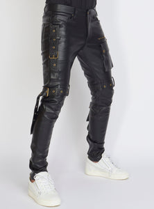 Jeans - Leather - Black - LLPU1025101