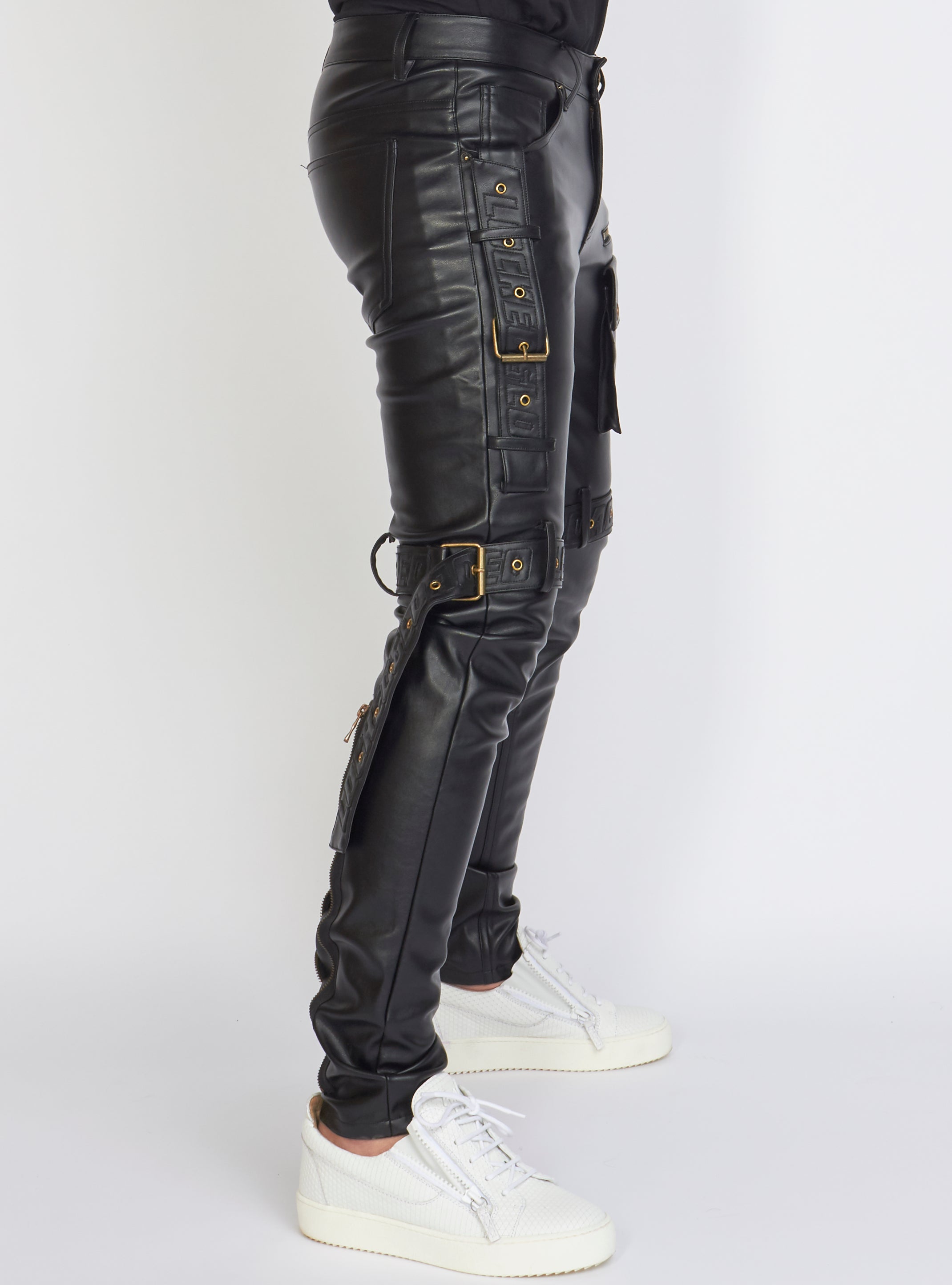 Jeans - Leather - Black - LLPU1025101