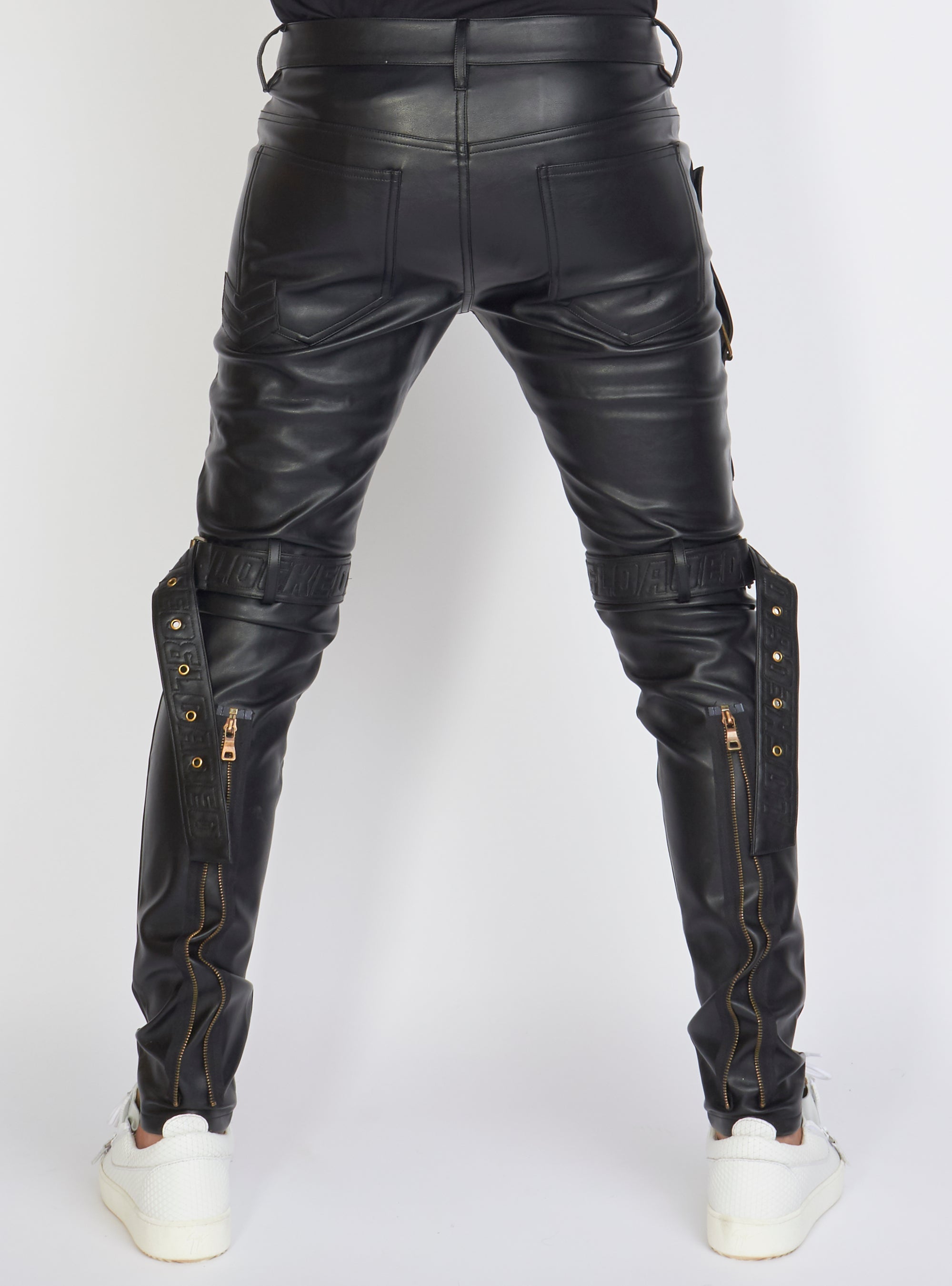 Jeans - Leather - Black - LLPU1025101