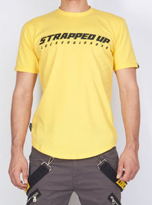 Locked & Loaded T-Shirt - Strapped Up - Yellow With Black