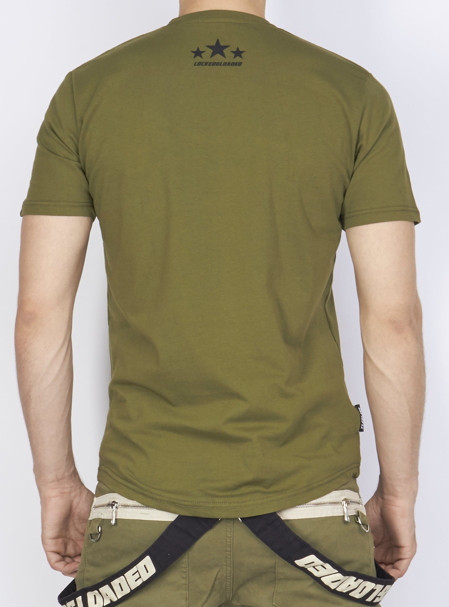 Locked & Loaded T-Shirt - L&L - Olive Green, Black And Red