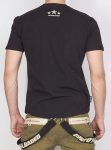 Locked & Loaded T-Shirt - Target - Black And Olive Green