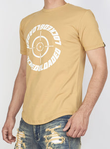 Locked & Loaded T-Shirt - Target - Tan And White