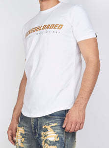 Locked & Loaded T-Shirt - L&L - White And Gold