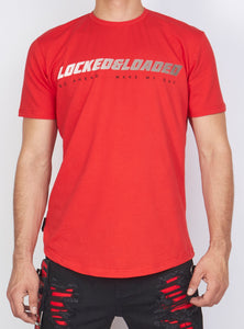 Locked & Loaded T-Shirt - L&L - Red And Grey